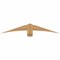 Ekena Millwork Bellingham Timber Gable Bracket, Western Red Cedar, 60"W x 10"H x 1 1/2"D x 5 1/2"F, 4/12 Pitch GBW060X10X0206BEL00SWR - alternate 1